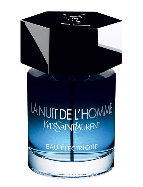 yves saint laurent la nuit de l'homme eau électrique|yves Saint Laurent bleu electrique.